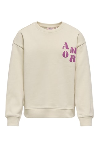 Biologisch Katoenen Sweater - Ecru - Kids Only