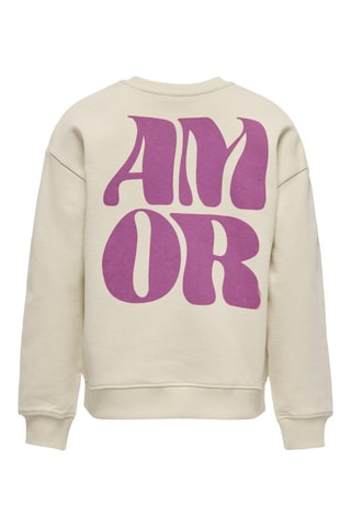 Biologisch Katoenen Sweater - Ecru - Kids Only