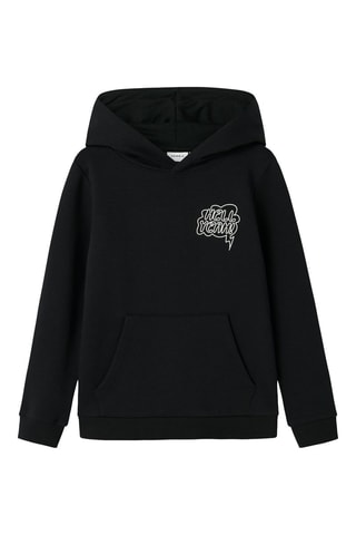 Sweater met Capuchon - Zwart - Name It