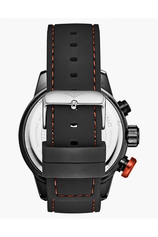 Silicone Quartz Horloge - Chronograaf - Zwart