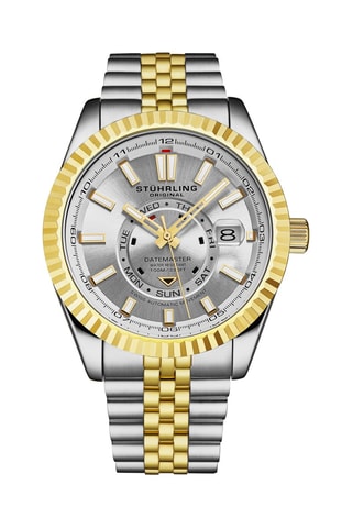 Stalen Automatisch Horloge Zilver- en Goudkleurig