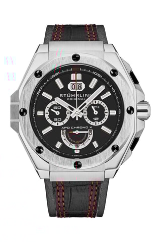 Leren Horloge Blauw en Zilverkleurig