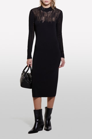 Vestido midi - Preto