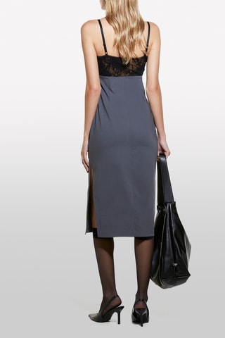 Vestido direito - Cinzento