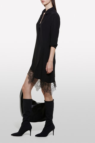 Vestido trapézio - Preto