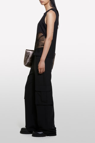 Camisola de alças - Preto