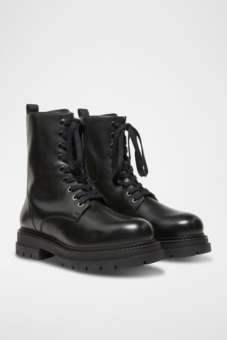 Botins em couro - Preto
