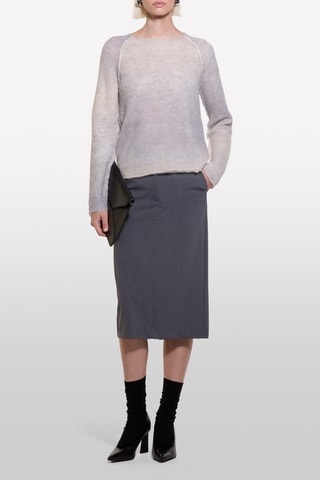 Camisola em mohair - Cinzento