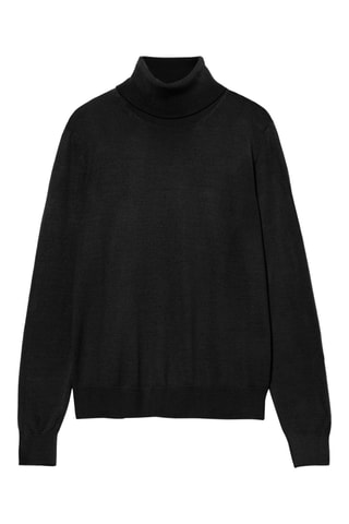 Camisola de lã - Preto