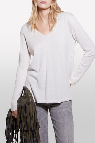 Camisola de lã - Branco