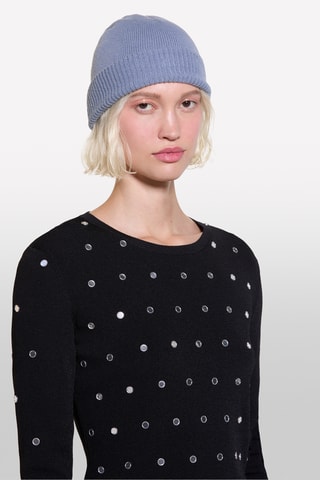 Gorro de lã e caxemira - Cinzento