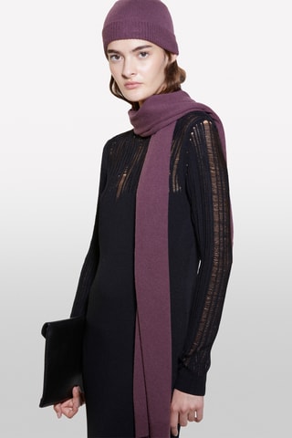 Gorro de lã e caxemira - Violeta
