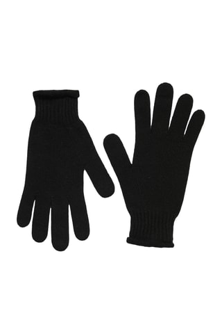 Luvas de lã e caxemira - Preto