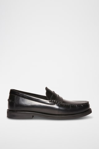 Mocassins em couro envernizado - Preto