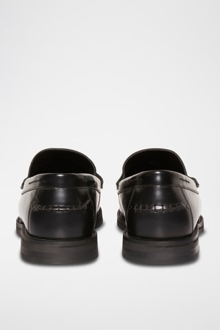 Mocassins em couro envernizado - Preto
