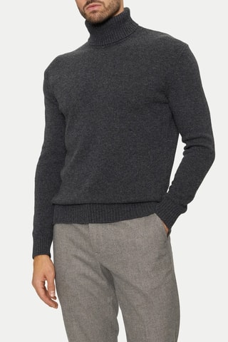 Camisola de lã - Cinzento-escuro