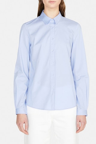 Camisa regular 
Azul-claro