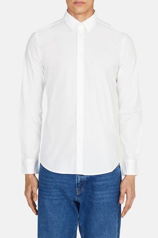 Camisa regular 
Branco