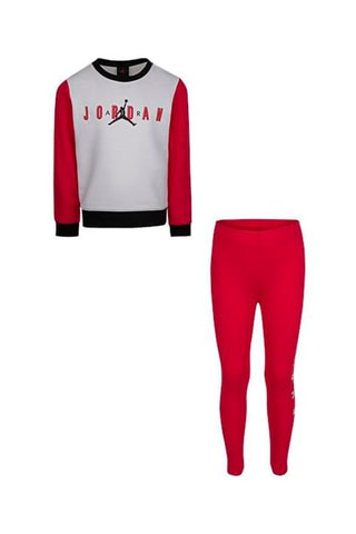 Sweat et legging - Jordan - Gris, noir et rouge