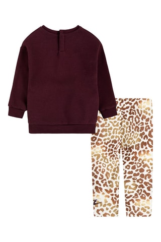 Sweat et legging - Nike - Blanc et rouge