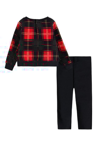 Sweat et legging - Jordan - Noir, beige et rouge