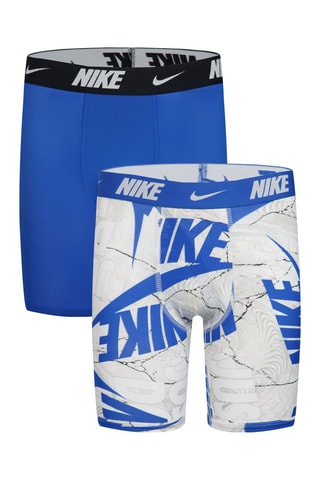 2 boxers - Nike - Blanc, noir et bleu