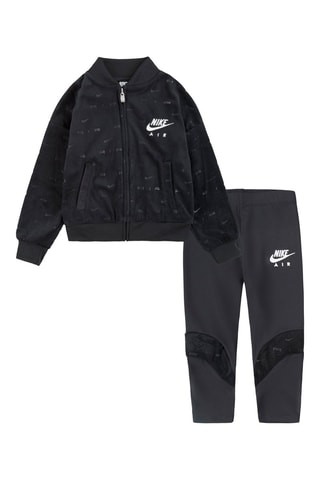 Sweat en velours et legging - Nike - Blanc et noir