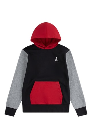 Sweat molletonné à capuche Brooklyn - Jordan - Noir, rouge et gris