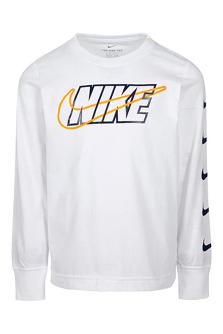T-shirt - Nike - Blanc, bleu et orange