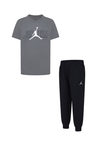 T-shirt et pantalon Sneaker School - Jordan - Blanc, noir et gris