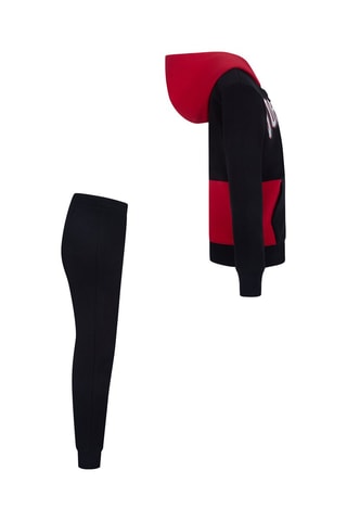 Sweat à capuche et pantalon polaire - Jordan - Blanc, noir et rouge