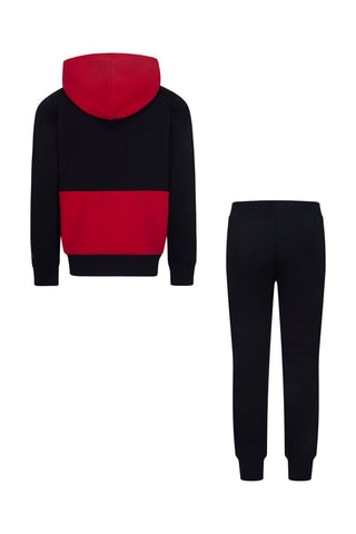 Sweat à capuche et pantalon polaire - Jordan - Blanc, noir et rouge