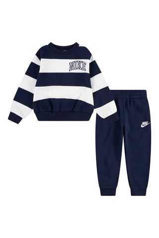 Sweat et pantalon Nsw Club Snl - Nike - Blanc et bleu marine