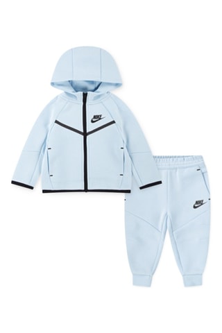 Sweat à capuche et pantalon polaire - Nike - Noir et bleu