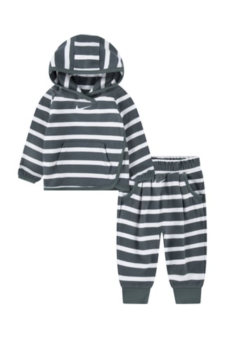 Sweat à capuche et pantalon en coton biologique Readyset Cableknit - Nike - Blanc et vert