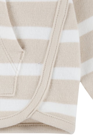 Sweat à capuche et pantalon en coton biologique Readyset Cableknit - Nike - Blanc et beige