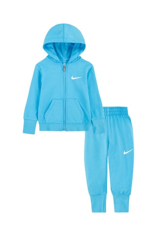 Sweat à capuche et pantalon - Nike - Blanc et bleu