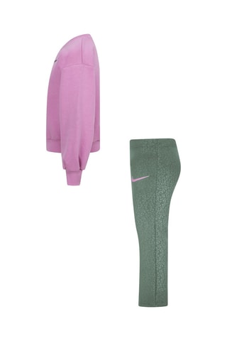 Sweat et pantalon - Nike - Vert et rose