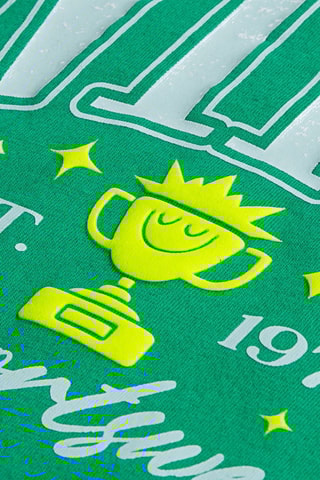 T-shirt - Blanc, vert et jaune