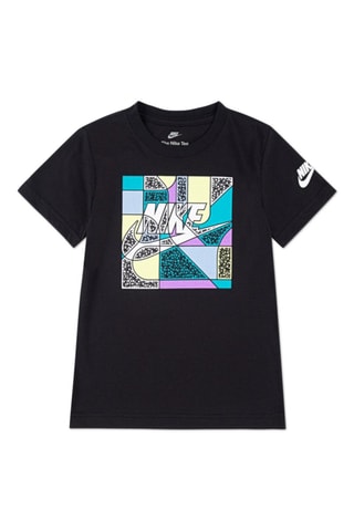 T-shirt Futura Block - Nike - Blanc, noir et bleu