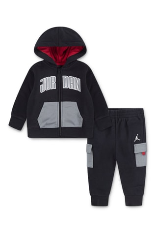 Sweat à capuche et pantalon polaires - Jordan - Noir et gris