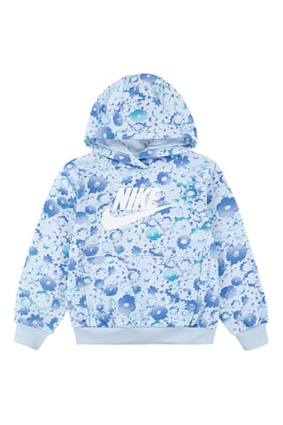 Sweat à capuche - Blanc et bleu