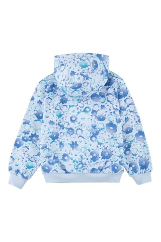 Sweat à capuche - Blanc et bleu