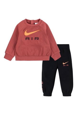 Sweat et pantalon - Nike - Noir, orange et rose