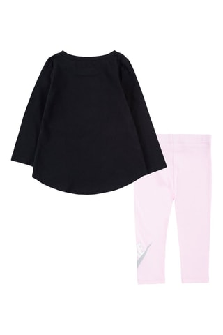 T-shirt et legging - Nike - Blanc, noir et gris