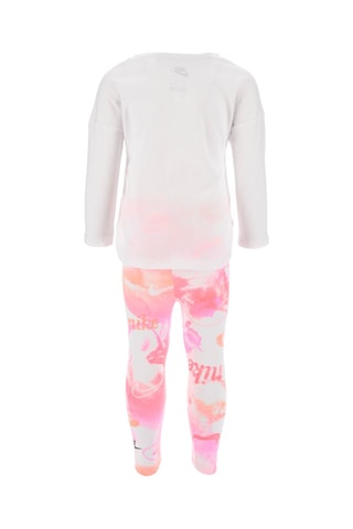 T-shirt et legging tie and dye - Nike - Blanc, orange et rose