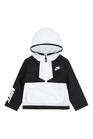Coupe-vent à capuche - Nike - Blanc et noir