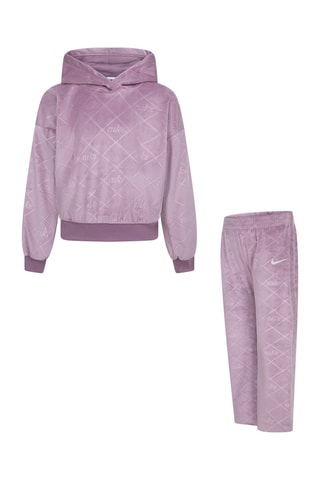 Sweat à capuche et pantalon en velours - Nike - Violet