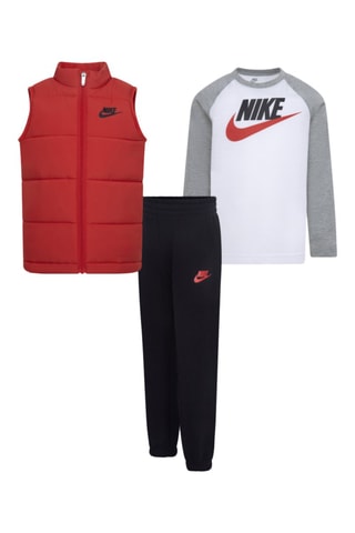 Ensemble 3 pièces Solid - Nike - Blanc, noir et rouge