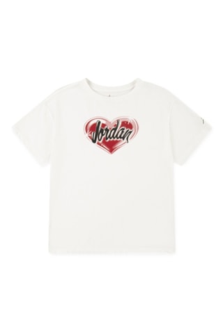 T-shirt Heart - Jordan - Blanc et rouge